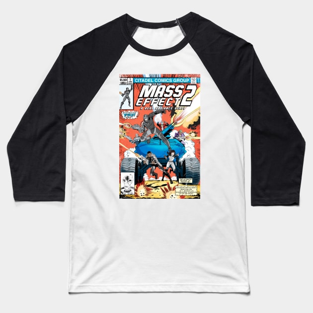 MASS EFFECT '82 - YO JOE COVER Baseball T-Shirt by CrazyPencilComics